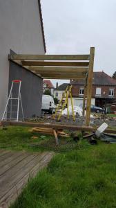 Construction d'un carport à ossature bois par SARL Lemaire & Fils (Béthune)