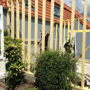 Construction d'une extension de maison à ossature bois - Lemaire & Fils (Annezin)